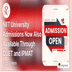 NIIT University Admissions Now Also Available Through CUET and IPMAT Scores